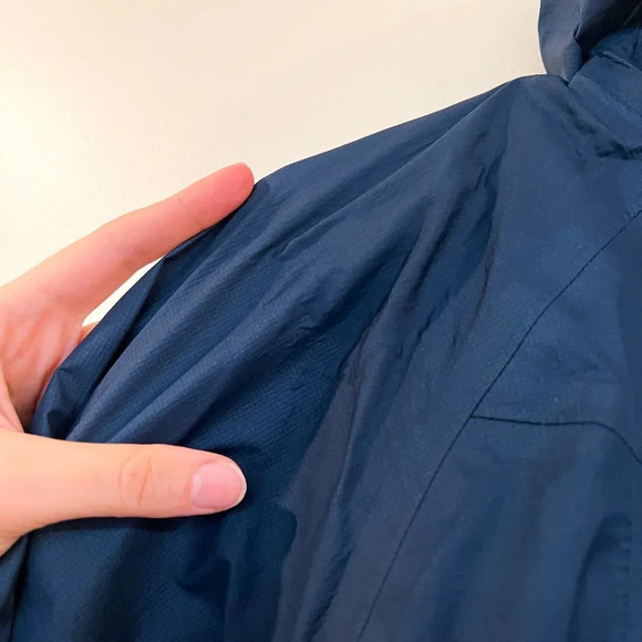 REI Co-op Blue Full Zip Outdoor Hiking Packable Windbreaker Rain Jacket XS - Picture 7 of 11